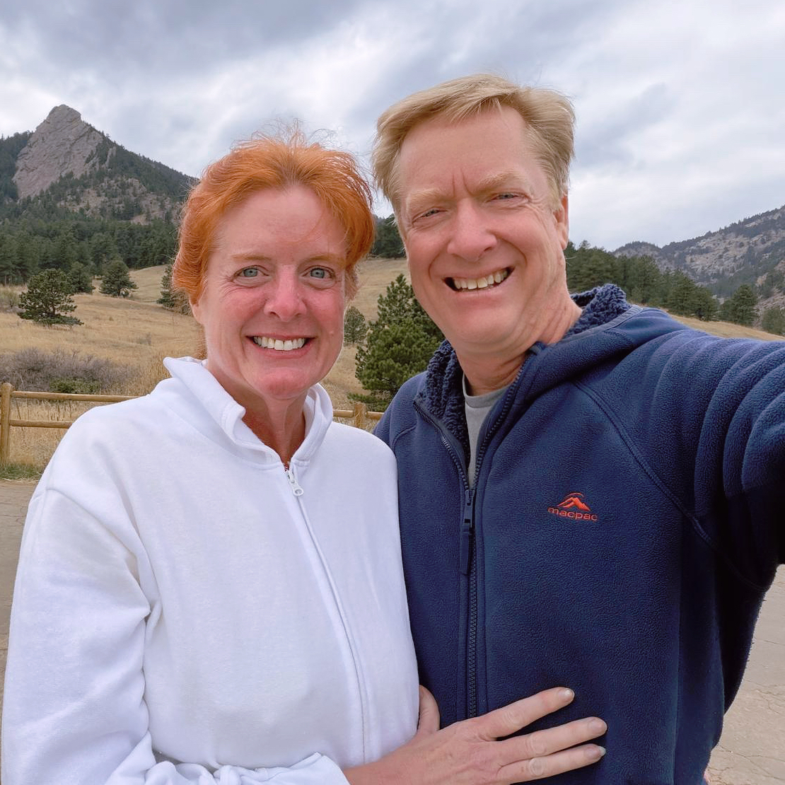 Annette Thompson at the Boulder Flatirons, Colorado