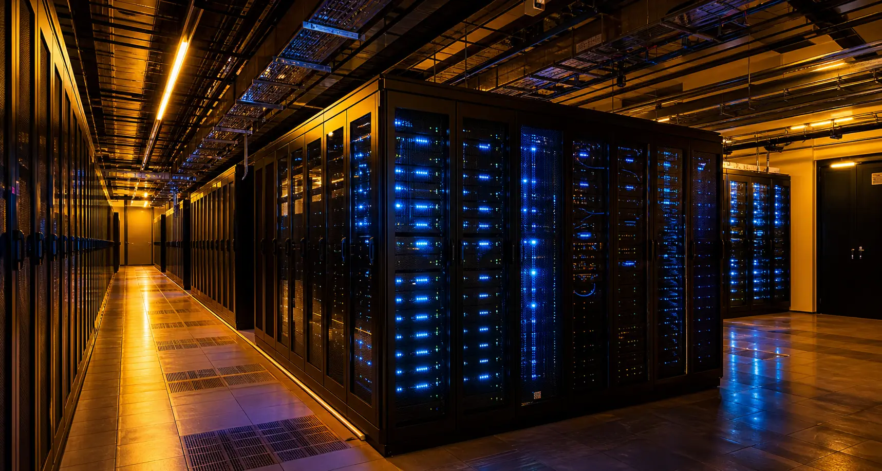 Data operations center representing AI systems that need ongoing maintenance after launch