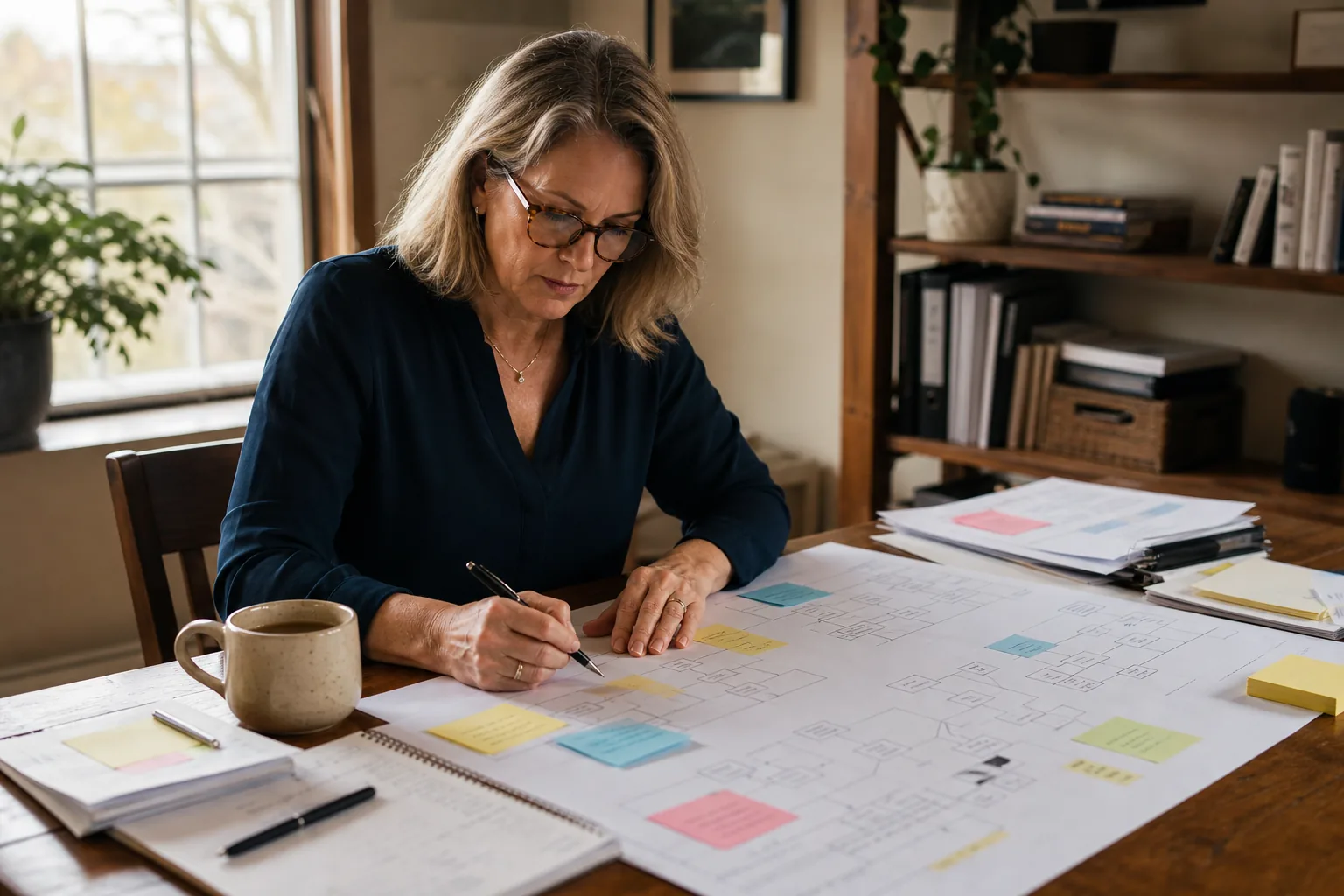 Founder mapping business processes before deciding whether to hire an AI consultant